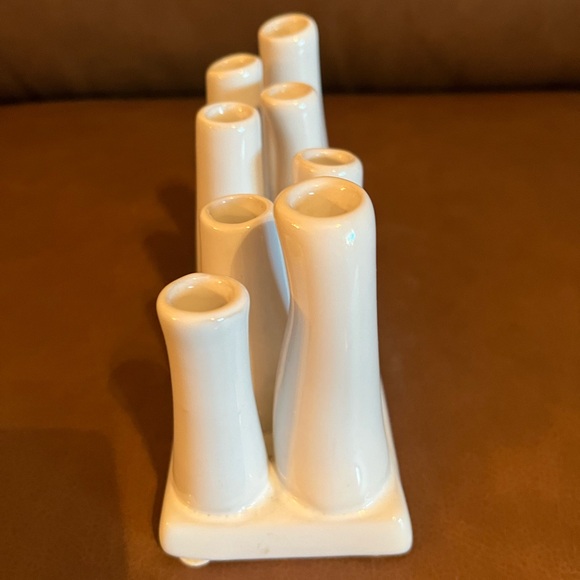 8 Multi Bud Vase in White - Picture 2 of 5